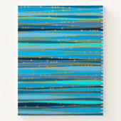 Calming Blue Zen | Personalisierte Spirale Notizblock (Rückseite)