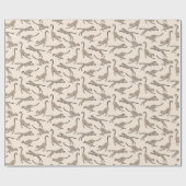 Calming cheetah leopard neutral warm beige cream geschenkpapier (Flach)