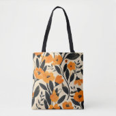 Calming Classic Orange Floral on Peach Fall Tasche (Vorderseite)