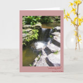 Calming Falls Card Karte (Gelbe Blume)