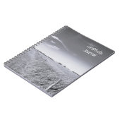 Calming Gray Prairie Field Foto Spiral Notebook Notizblock (Linke Seite)