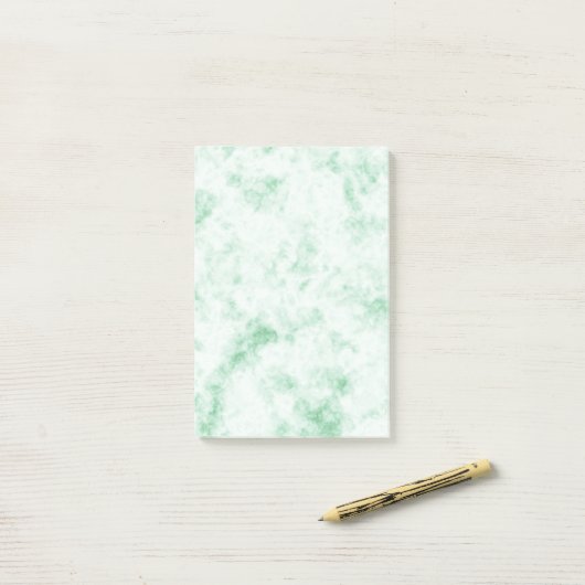 Calming Green Marble Post-It Notes Klebezettel (Auf Schreibtisch)