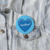 Calming Light Blue Heart Grafik auf Urlaub Button (Beispiel)