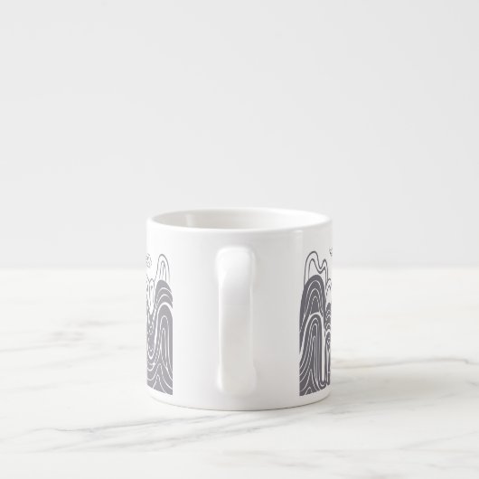 Calming Mountain View Espresso Cup Espressotasse (Rückseite)