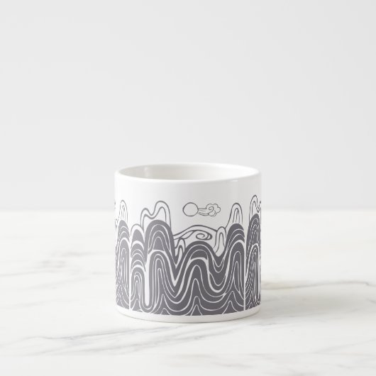 Calming Mountain View Espresso Cup Espressotasse (Vorderseite)