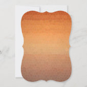Calming Ombre Gradient Orange Sunset Mosaik Einladung (Rückseite)