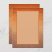 Calming Ombre Gradient Orange Sunset Mosaik Mitteilungskarte (Vorne/Hinten)