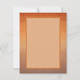 Calming Ombre Gradient Orange Sunset Mosaik Mitteilungskarte