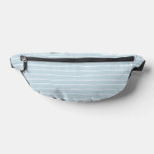 Calming Pastel Blue Ocean Waves Geometric Linear Bauchtasche (Ablage )