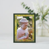 Calming Praying Buddha Postkarte (Stehend Vorderseite)