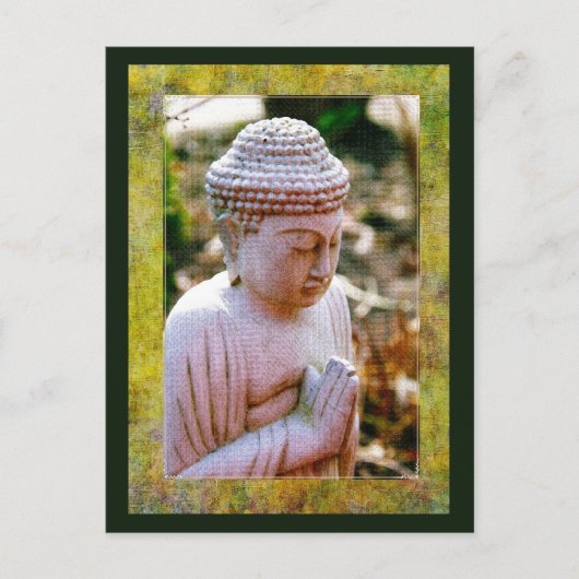 Calming Praying Buddha Postkarte (Vorderseite)