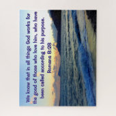 Calming Romans 8:28 Bible Verse Christian Puzzle (Vertikal)