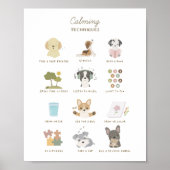 Calming Techniques Poster Kids Room Decke (Vorne)