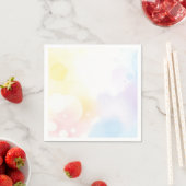 Calming Wasserfarbe mit Pastellblasen Serviette (Beispiel)