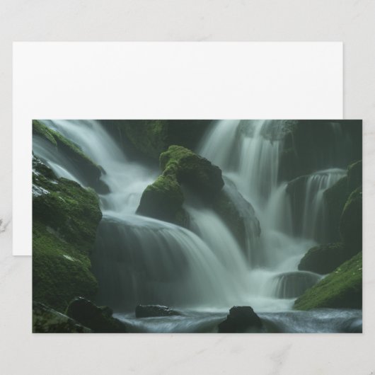 Calming Waterfall Briefpapier (Vorne/Hinten)