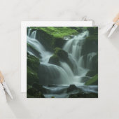 Calming Waterfall Karte (Vorderseite/Rückseite Beispiel)