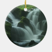 Calming Waterfall Keramik Ornament (Hinten)