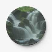 Calming Waterfall Pappteller (Vorderseite)