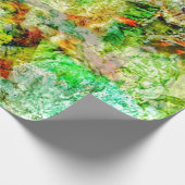 Calming yellow abstract Wrapping Paper,Calming  Geschenkpapier (Ecke)