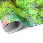 Calming yellow abstract Wrapping Paper,Relaxed art Geschenkpapier (Rolleneckpunkt)