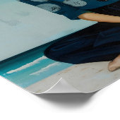 Calming Yoga-Pose Poster (Ecke)