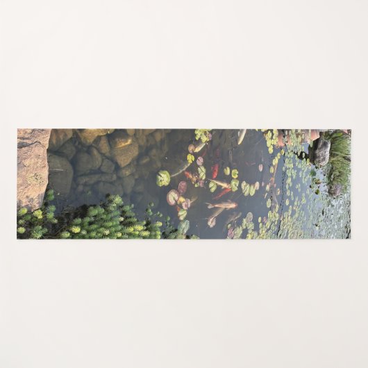 Calming Zen Garden Koi Fischteich Yogamatte (Vorderseite (Horizontal))