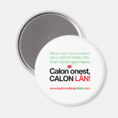 Calon Lan Magnet (Vorderseite/Rückseite)