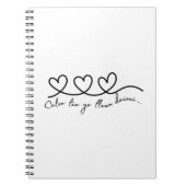 'Calon lan' Welsh Quote-Notebook Notizblock (Vorderseite)