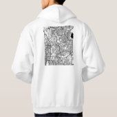 Caloocan Philippines City Map Hoodie (Rückseite)