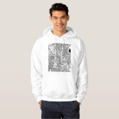 Caloocan Philippines City Map Hoodie (Vorne ganz)