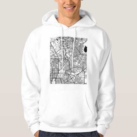 Caloocan Philippines City Map Hoodie (Vorderseite)