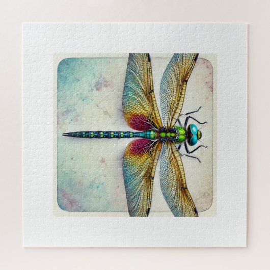 Calophlebia Dragonfly 050824IREF242 - Watercolor Puzzle (Horizontal)