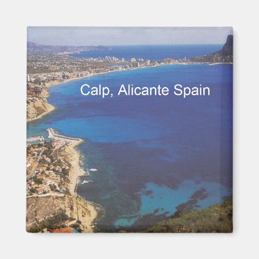 Calp Calpe Alicante Spanien Foto Kühlschrankmagnet (Vorne)