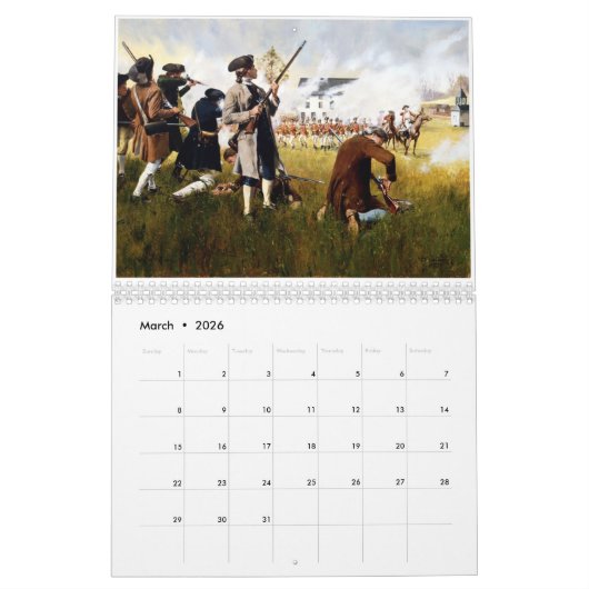 Calpeper® amerikanischer Patriot-Kalender Kalender (Mär 2026)