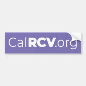 CalRCV.org Autoaufkleber (Vorne)