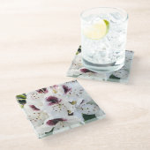 Calsap Rhododendrons Glasuntersetzer (Schrägansicht)