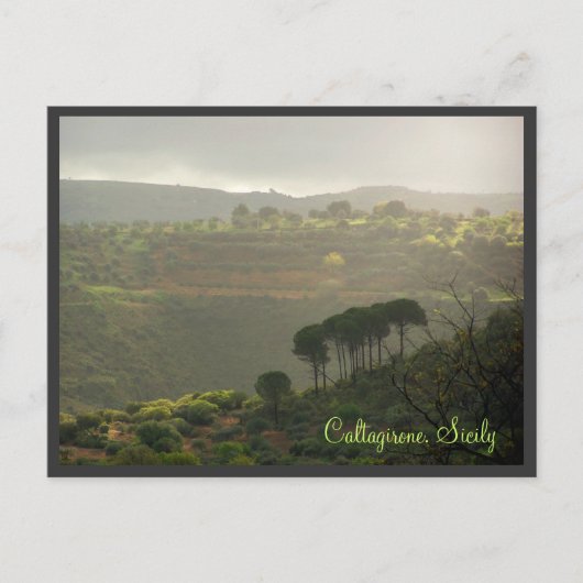 Caltagirone. Sizilien Postkarte (Vorderseite)