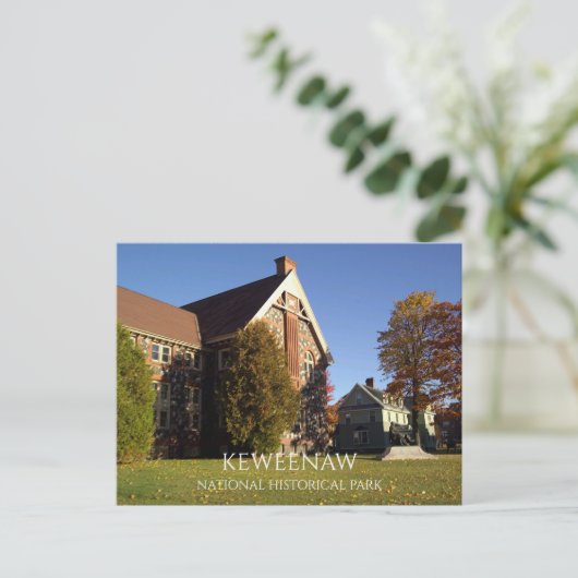 Calumet & Hecla Mining Co. Library, Keweenaw NHP Postkarte (Stehend Vorderseite)