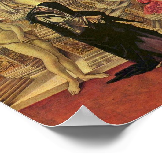 Calumny Apelles von Botticelli Sandro Poster (Ecke)
