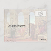 Calumny von Apelles durch Sandro Botticelli Postkarte (Rückseite)