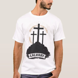 Calvary Hill Jesus Vintage Gravur Faith Tee (1)
