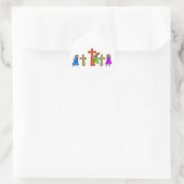 Calvary Kids Runder Aufkleber (Tasche)