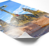 Calvary Sculpture, Charles Bridge, Prague Fotodruck (Ecke)