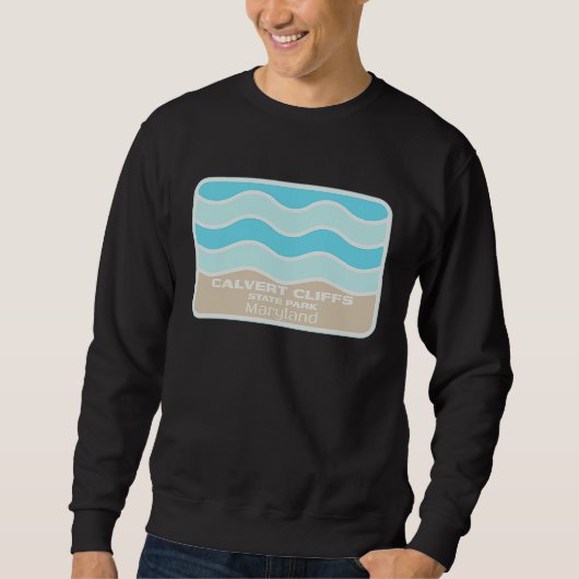 Calvert Cliffs State Park Maryland Beach Vacation Sweatshirt (Vorderseite)
