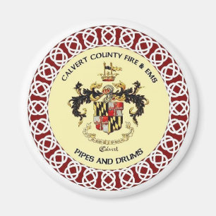 Calvert County Rohr-und Trommel-Band-Siegel-Magnet Magnet