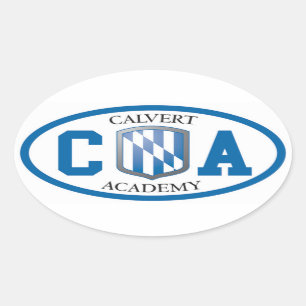 Calvert Hochschulovale Aufkleber (Set von vier)