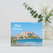 Calvi Citadel in Korsika Frankreich Postkarte (Stehend Vorderseite)