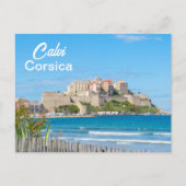 Calvi Citadel in Korsika Frankreich Postkarte (Vorderseite)