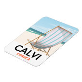 Calvi Corsica Reiseposter Magnet (Linke Seite)