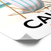 Calvi Corsica Reiseposter Poster (Ecke)